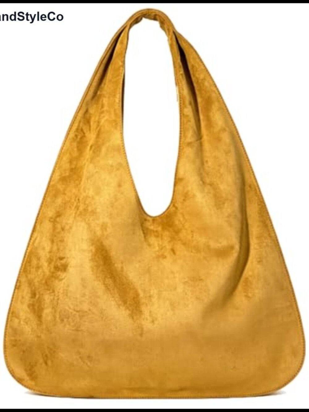 Faux Suede Hobo Bag Large Shoulder Handbag Tote for Work